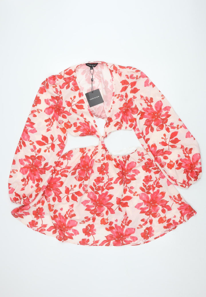 Parisian Women's Pink Floral Dress Size 12