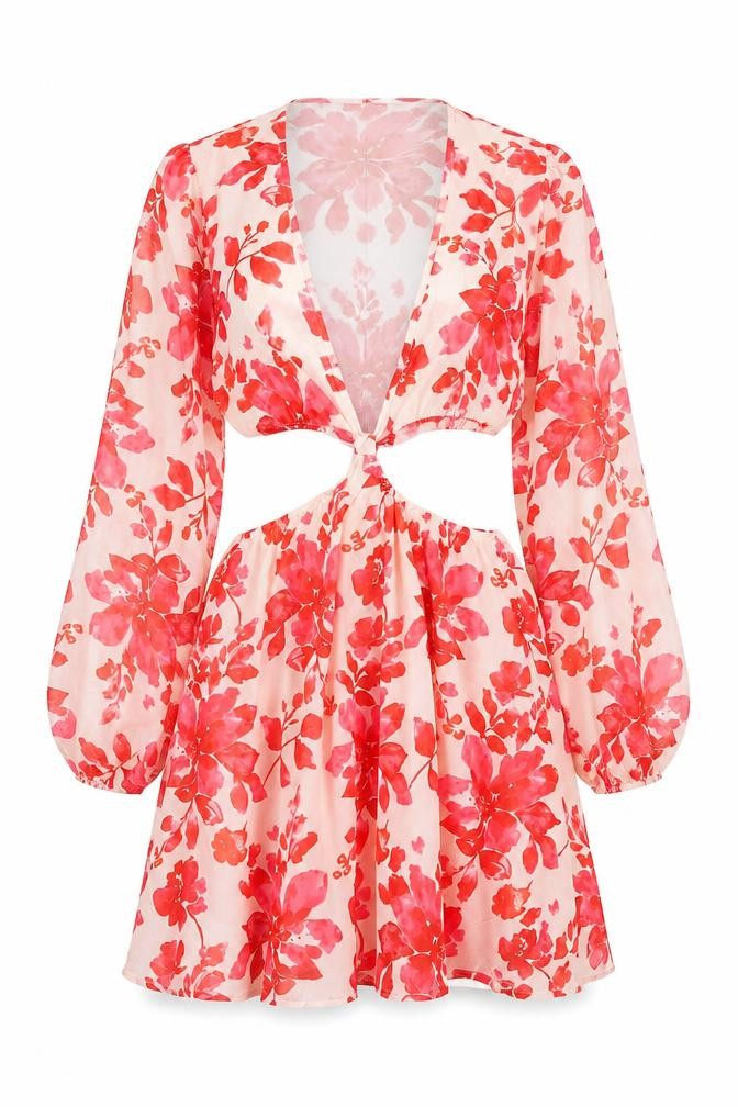 Parisian Women's Pink Floral Dress Size 12