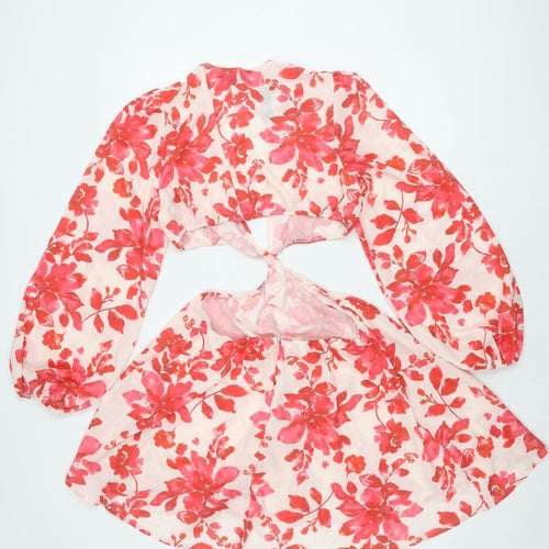 Parisian Women's Pink Floral Dress Size 12