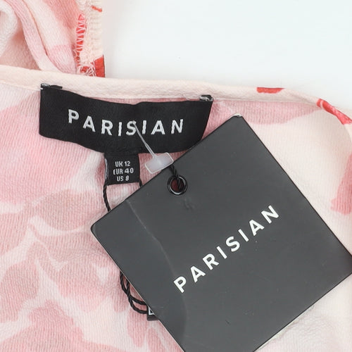 Parisian Women's Pink Floral Dress Size 12