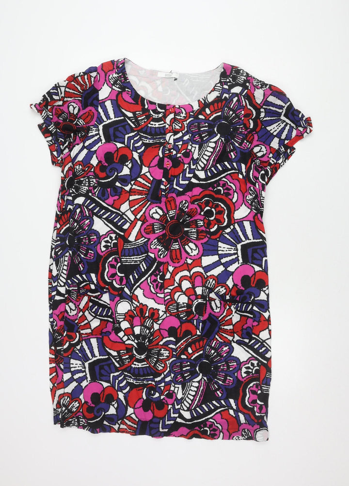 Marks and Spencer Women Multicoloured Floral Dress, Size 18