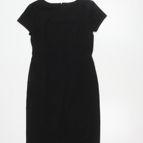 Ann Taylor Women's Black Sheath Dress, Size 8, Workwear