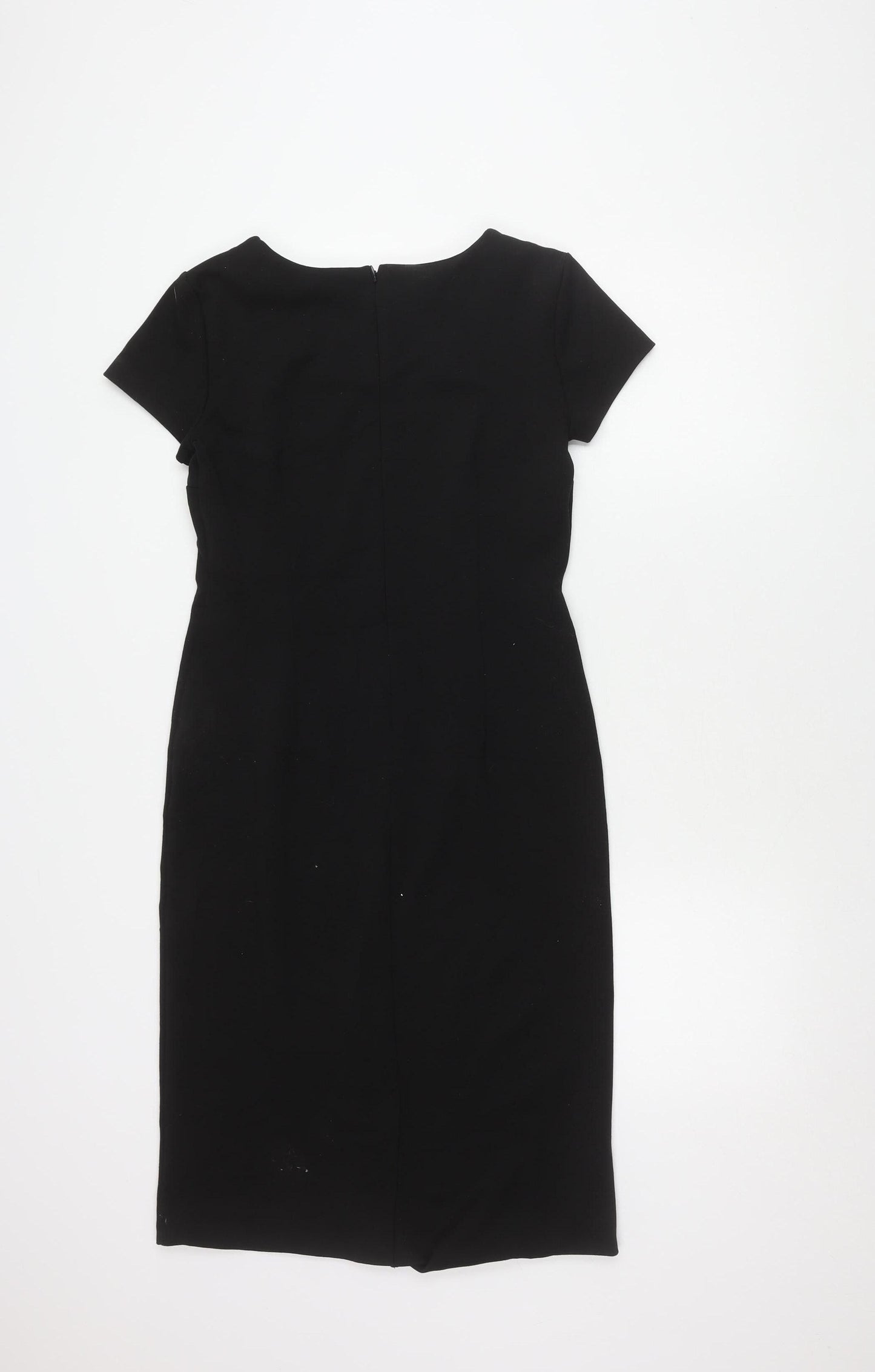 Ann Taylor Women's Black Sheath Dress, Size 8, Workwear
