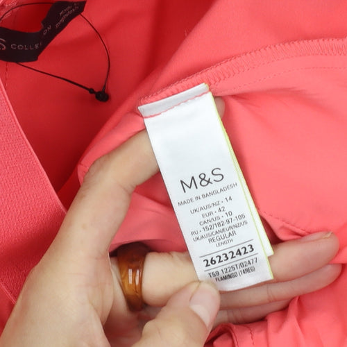 Marks and Spencer Women's Pink Trousers Size 14