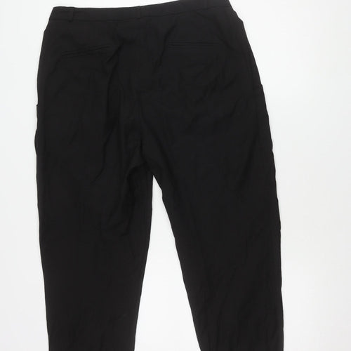 River Island Women's Black Pleated Trousers - Size 12