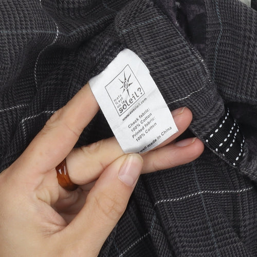 Mais il est ou le soleil? Men's Grey Check Trousers Size 40