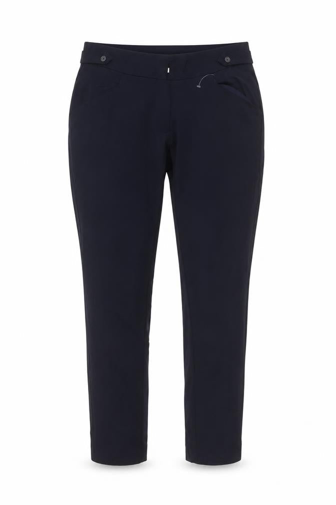 Front view of Yours Blue Plus Size Women's Trousers, size 16