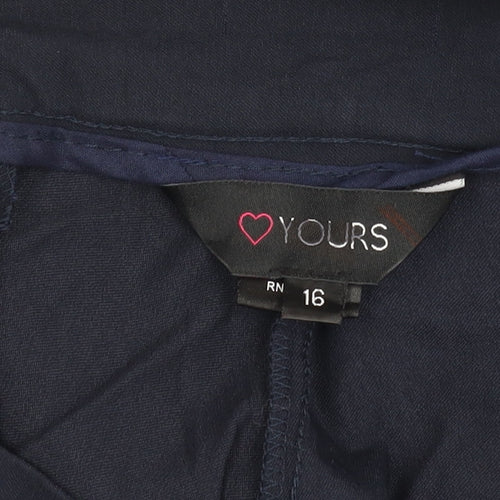 Yours Blue Plus Size Women's Trousers Size 16