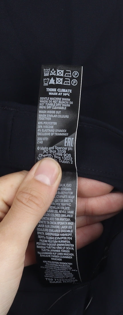 Marks and Spencer Women's Black Trousers UK 12