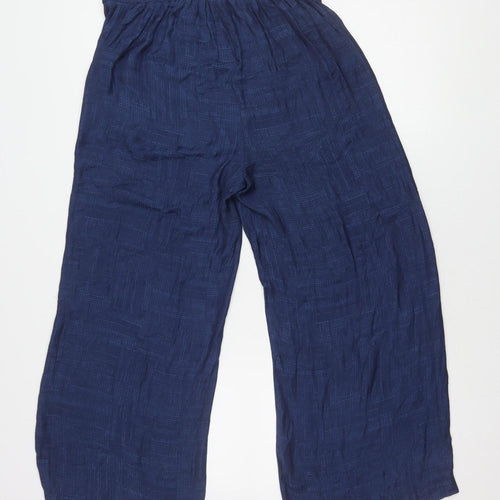 Next Women's Blue Wide-Leg Trousers, Size 12