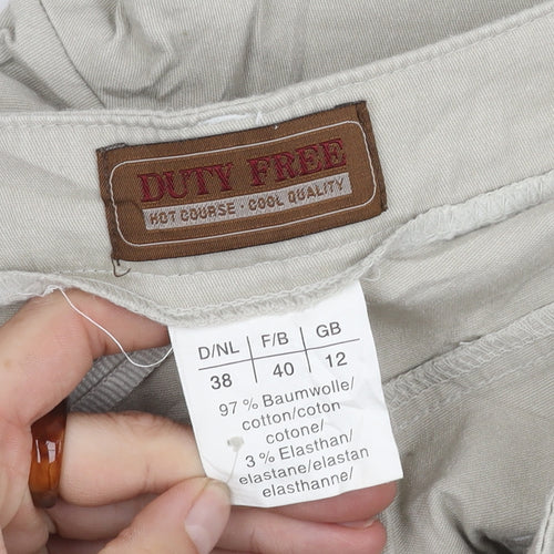 Duty Free Women's Beige Trousers Size 12