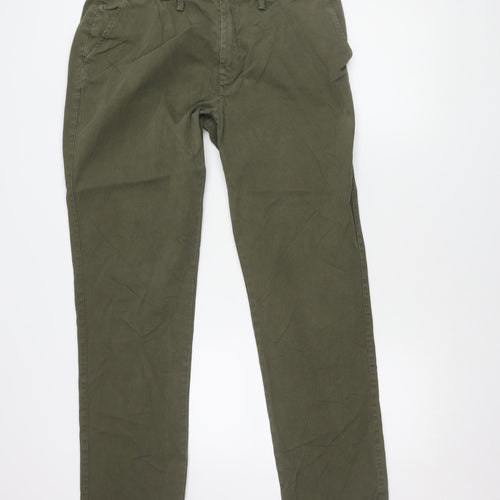 Next Men’s Green Slim Fit Chino Trousers 36in Waist