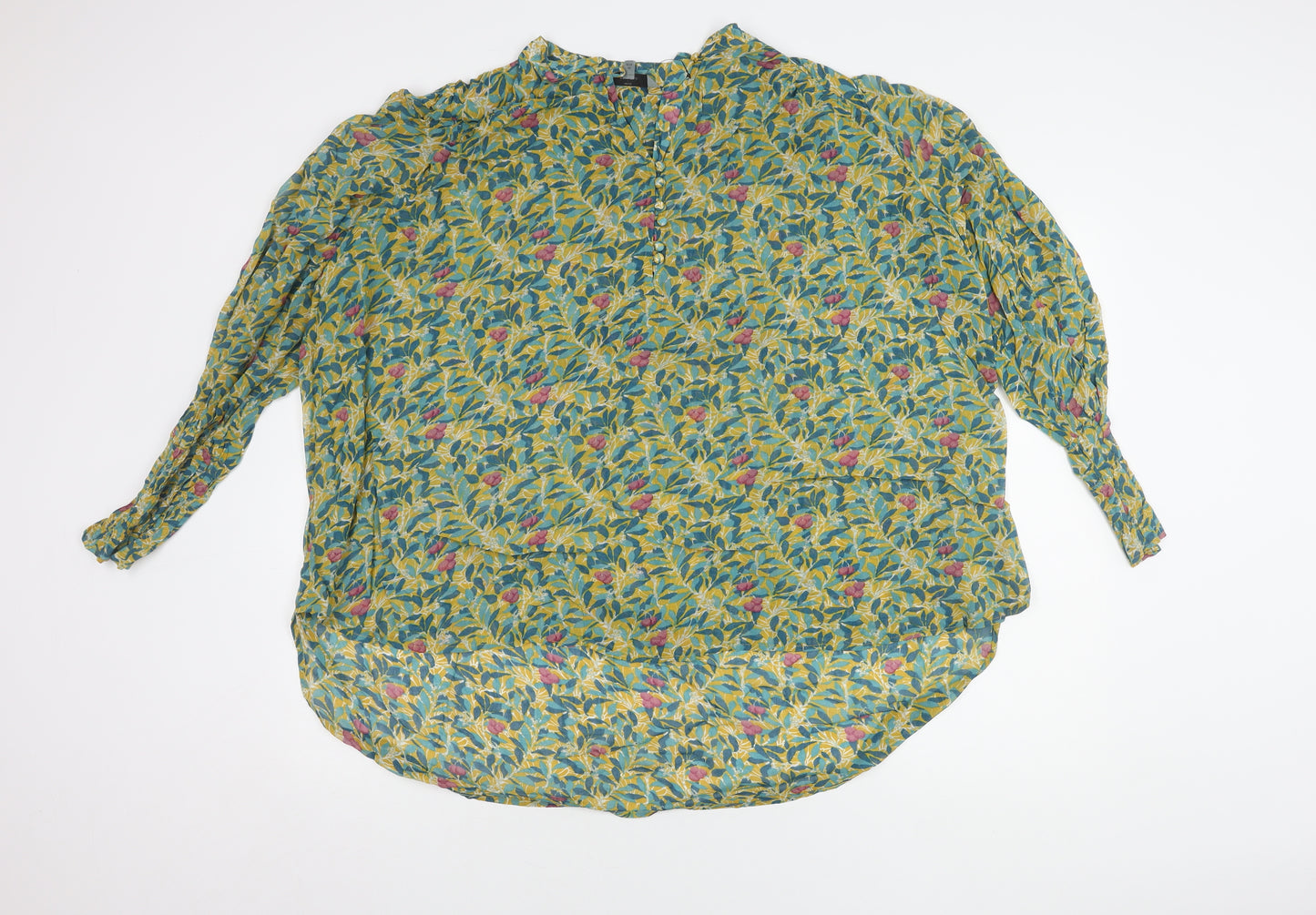 Next Women's Multicoloured Floral Blouse Size 16