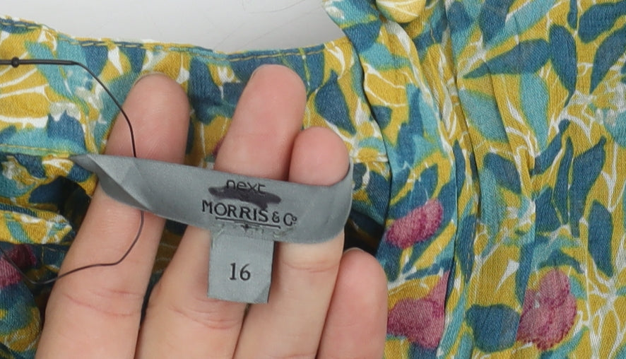 Next Women's Multicoloured Floral Blouse Size 16