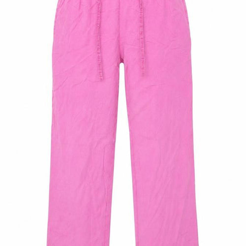 Next Women's Pink XS Cotton Trousers, Casual Style