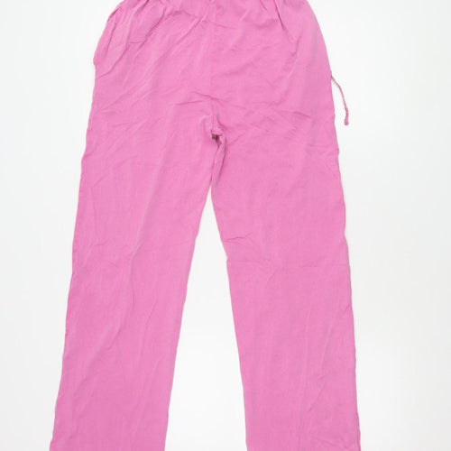 Next Women's Pink XS Cotton Trousers, Casual Style