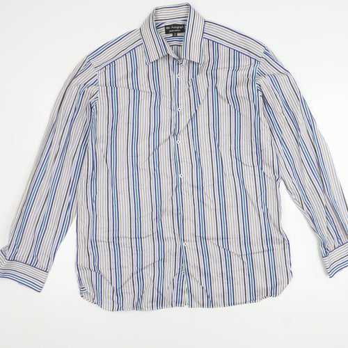 Marks & Spencer Men's Multicoloured Striped Shirt