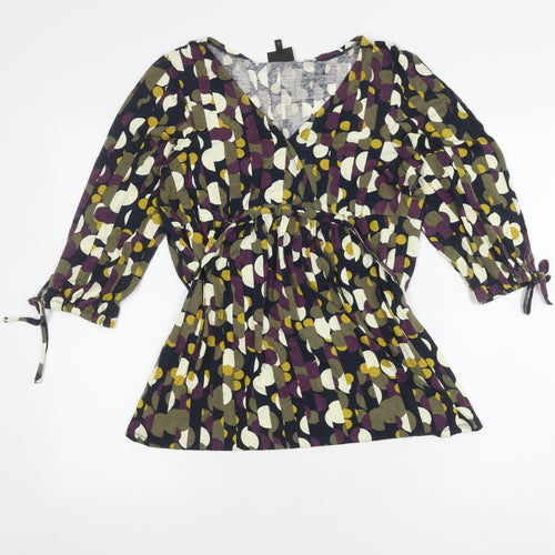 Next Women's Multicoloured Wrap Top Size 14
