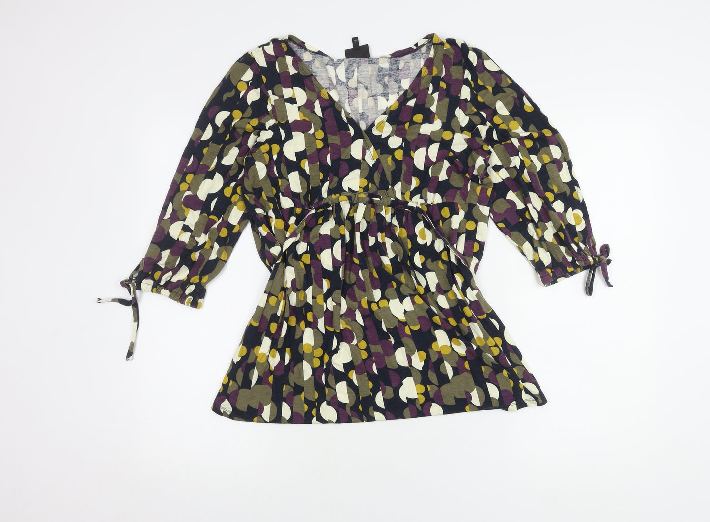 Next Women's Multicoloured Wrap Top Size 14