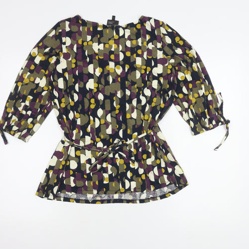 Next Women's Multicoloured Wrap Top Size 14