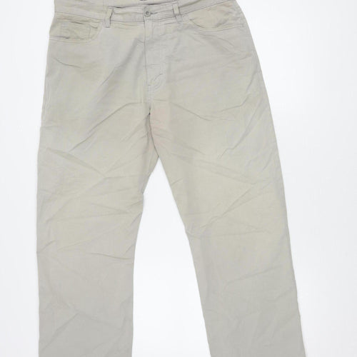 Marks and Spencer Men's Grey Trousers, Size L