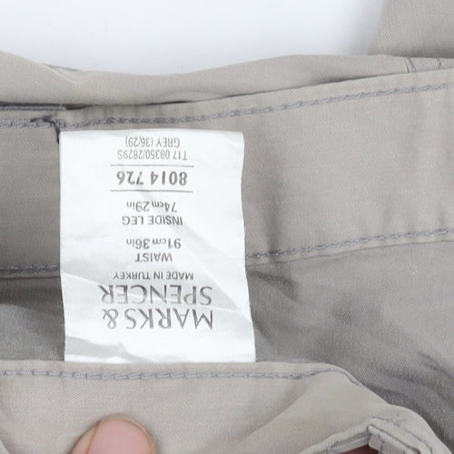 Marks and Spencer Men's Grey Trousers, Size L