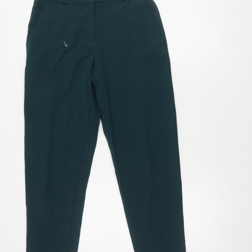 Marks and Spencer Women's Green Tapered Trousers Size 8