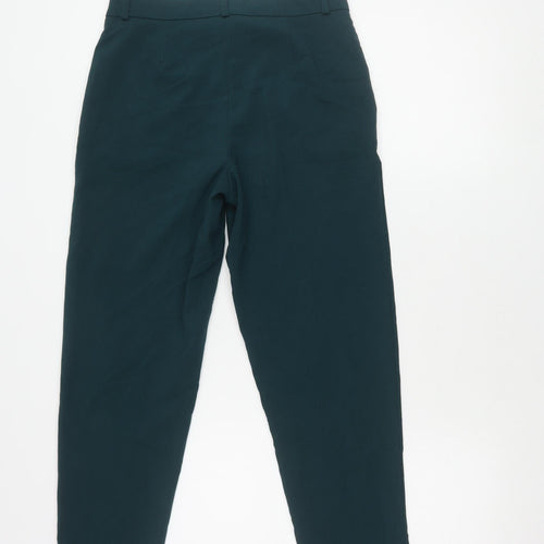 Marks and Spencer Women's Green Tapered Trousers Size 8