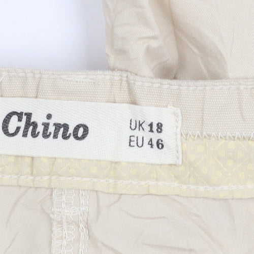 New Look Beige Chino Trousers Men's Size 18