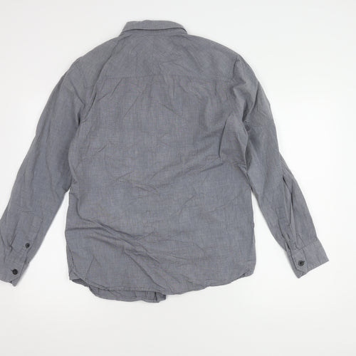 St George By Duffer Men's Grey Medium Long Sleeve Shirt