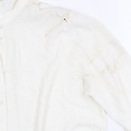Next Women's White Button-Up Shirt, Size 18