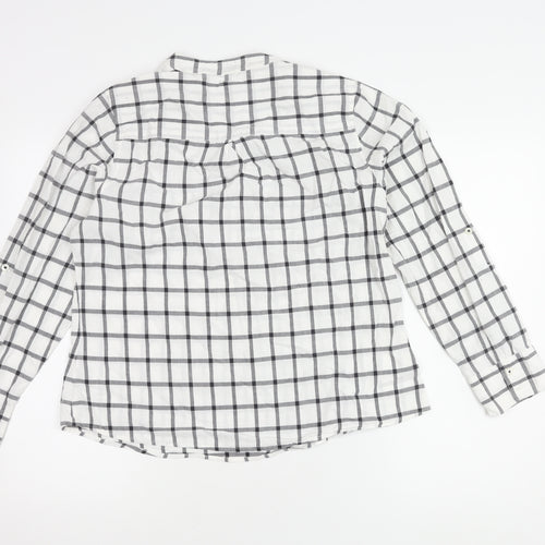Marks and Spencer Women’s Check Long Sleeve Top, Size 16