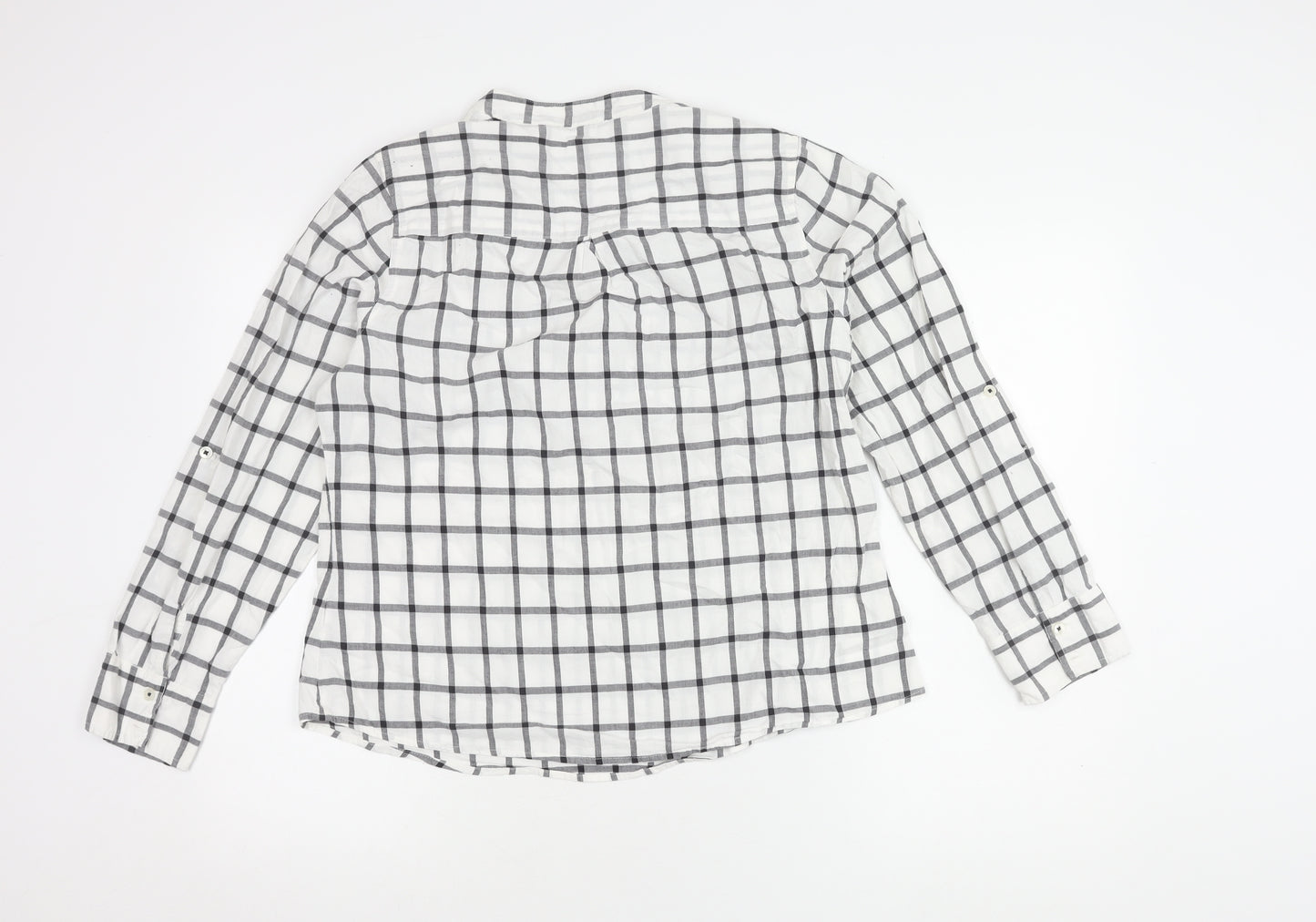 Marks and Spencer Women’s Check Long Sleeve Top, Size 16