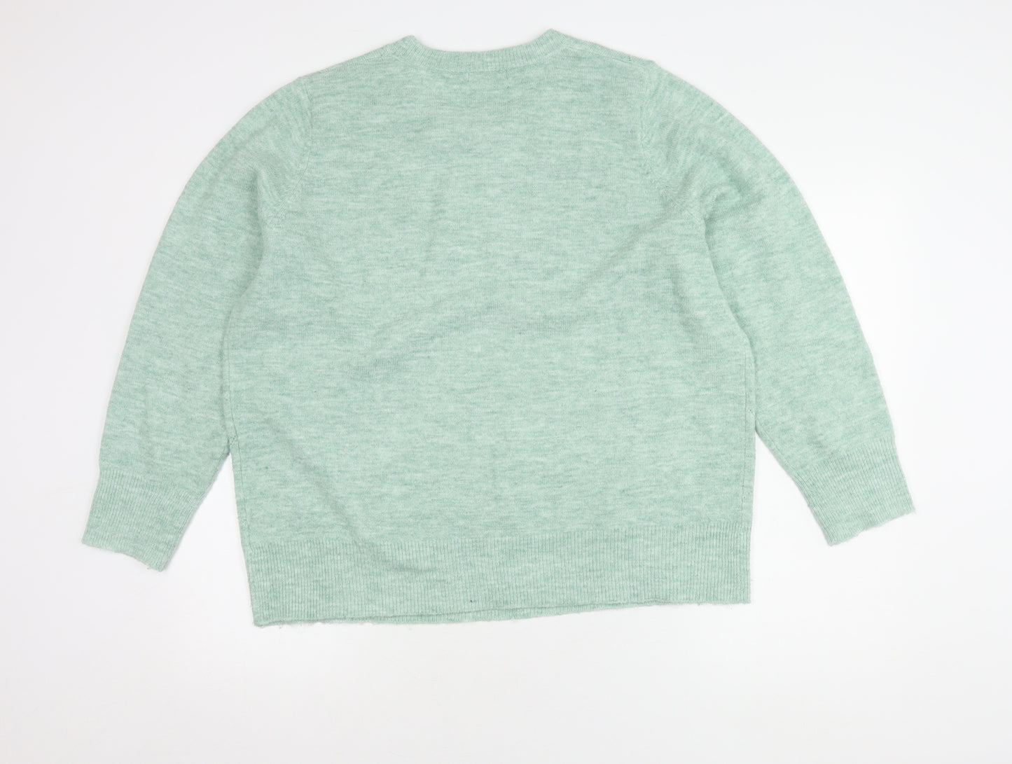 Bonmarché Women's Green Pullover, Size 20, Beaded Accents