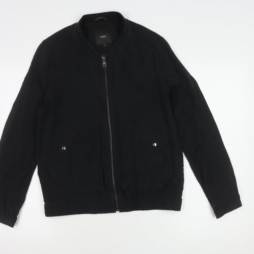 Next Women's Black Bomber Jacket Size 8