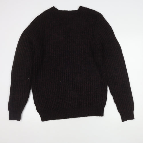 Label Lab Men's Black Medium Pullover Jumper, Acrylic Knit