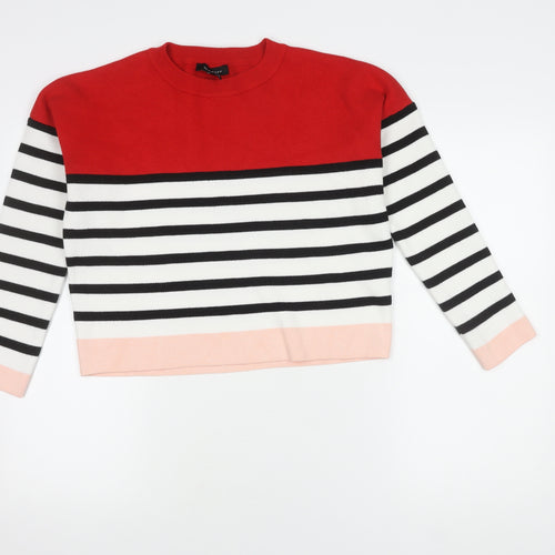 New Look Women's Multicoloured Striped Jumper, Size S