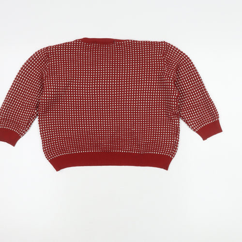 Zara Knit Red Pullover Jumper, Unisex Kids, Size 10