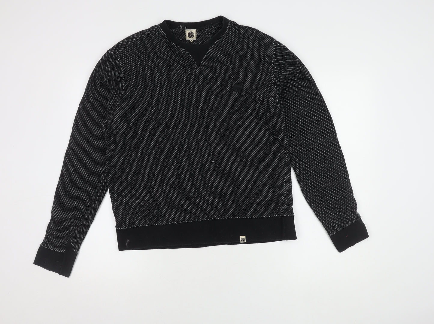 Pretty Green Men's Black Pullover Jumper
