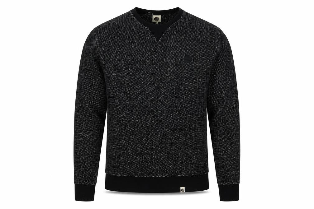 Front view of Pretty Green Men's Black jumper