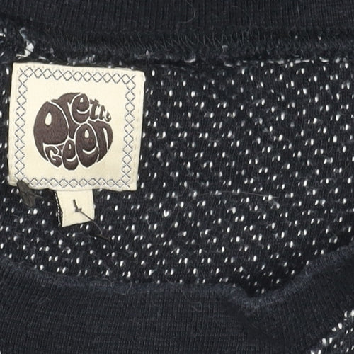 Pretty Green Men's Black Pullover Jumper