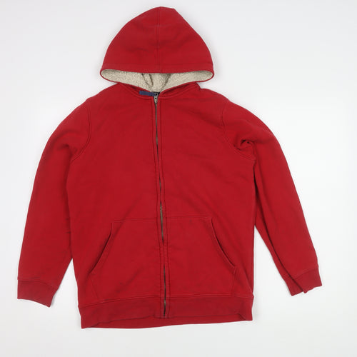 Lands' End Boys Red Hooded Jacket 12-14 Years