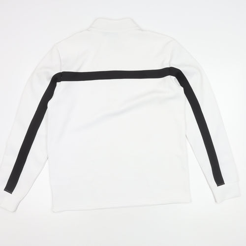 Crivit Men's White Pullover M Logo Detail