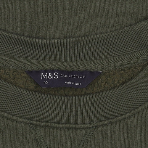 Marks and Spencer Women's Green Sequin Pullover, Size 10
