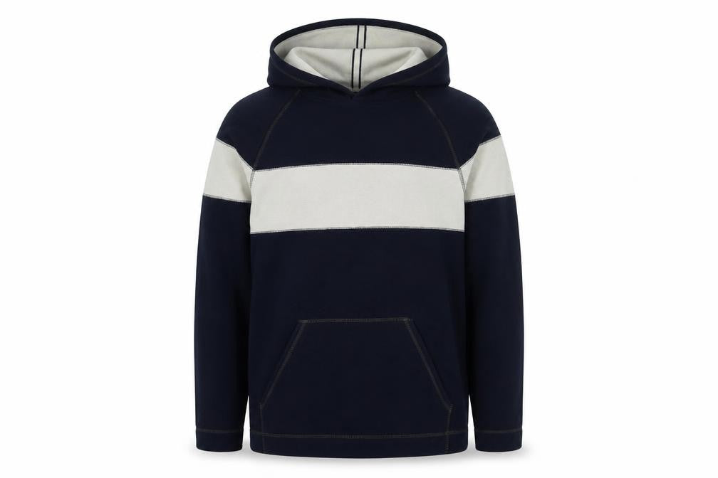 Next Boys Blue Fleece Colourblock Hoodie, 15 Years