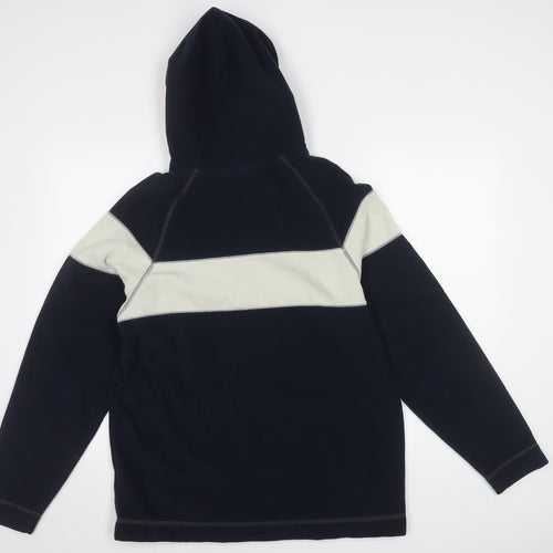 Next Boys Blue Fleece Colourblock Hoodie, 15 Years