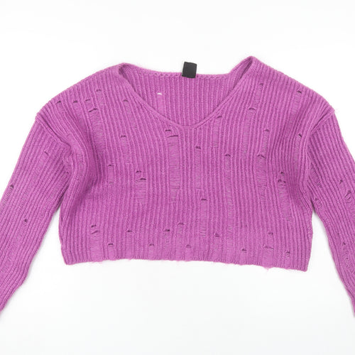 Urban Outfitters Women’s Purple Distressed Pullover S