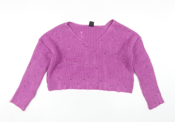 Urban Outfitters Women’s Purple Distressed Pullover S