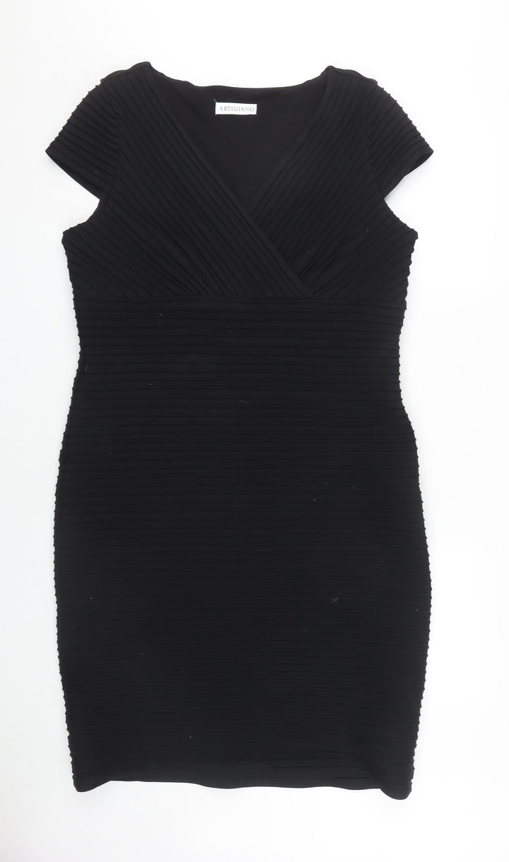 Artigiano Women's Black Size 18 Dress - Excellent Condition