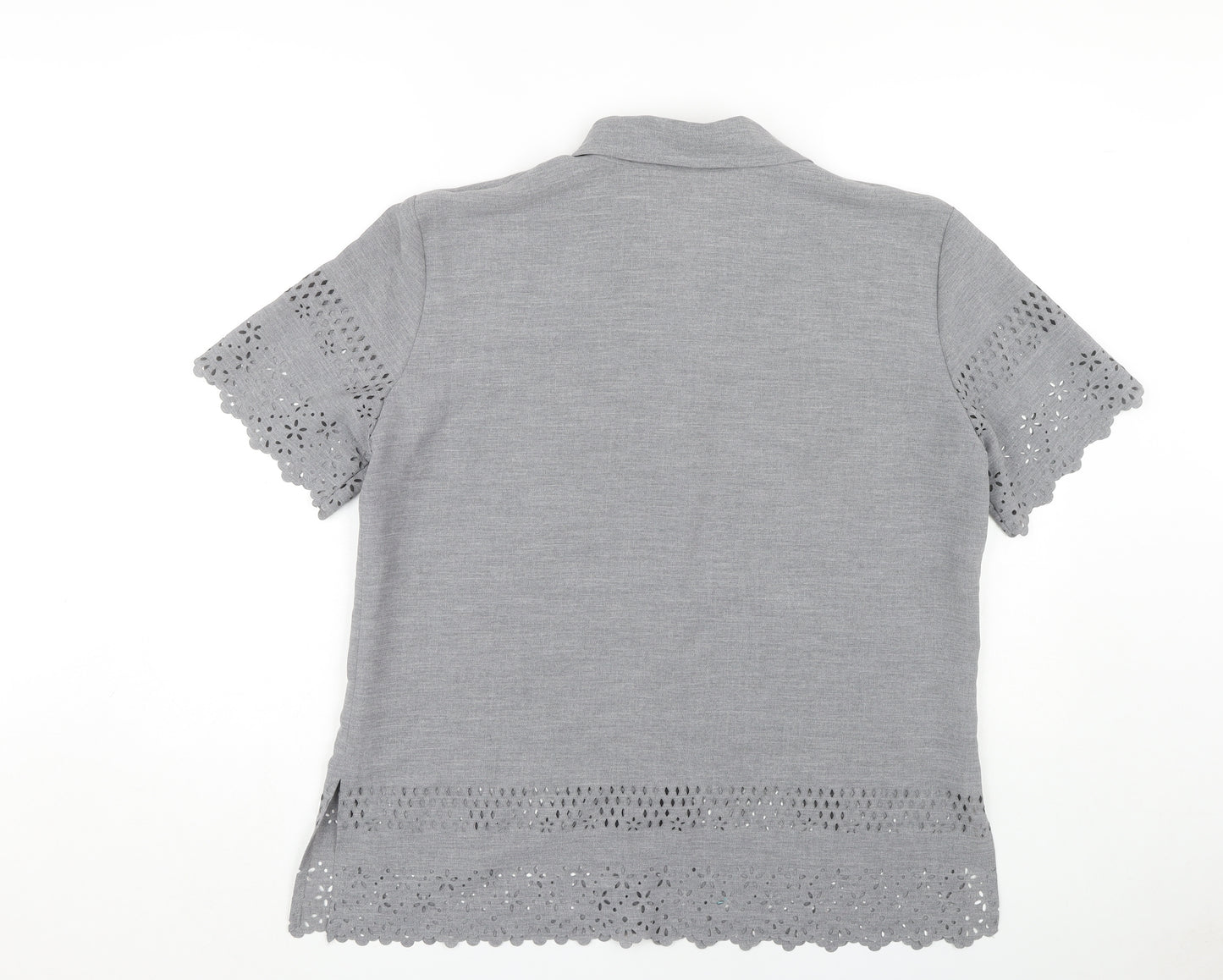 Separates Collection Women's Grey Button-Up Shirt